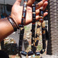 174 gr Komboloi Tasbih Rosary 33+2 Beads 16x22 mm Indonesian Dark White Amber for Healing 26COAR34
