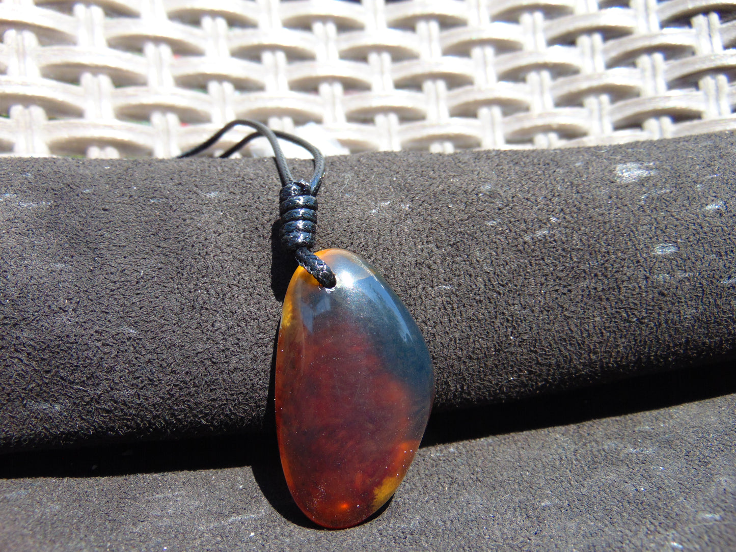17 gr  Pendant Indonesian Blue Amber for Healing N81