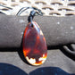 14 gr Pendant Indonesian white blue Amber for Healing Y2
