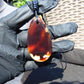 14 gr Pendant Indonesian white blue Amber for Healing Y2