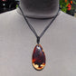 14 gr Pendant Indonesian white blue Amber for Healing Y2