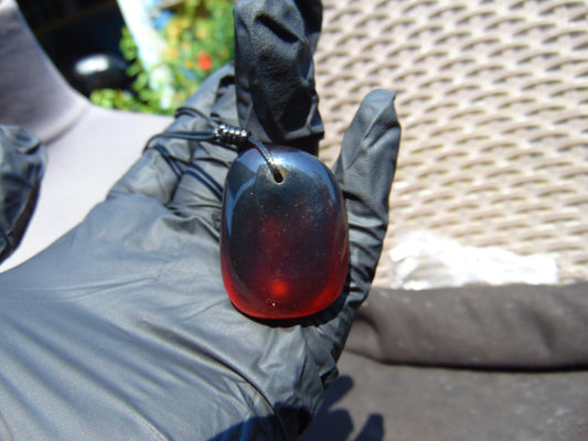 13 gr  Pendant Indonesian Blue Amber for Healing N41