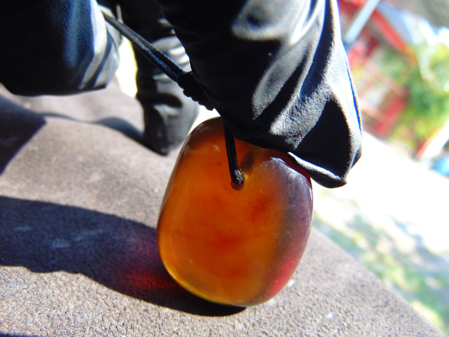 13 gr  Pendant Indonesian Blue Amber for Healing N41