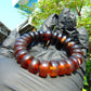 16 Gram 25 small Beads Tasbih Rosary Bracelet Indonesian Dark Red Amber for Healing FR514