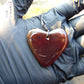 10 gr Heart Pendant Indonesian Red Amber for Healing 26A209