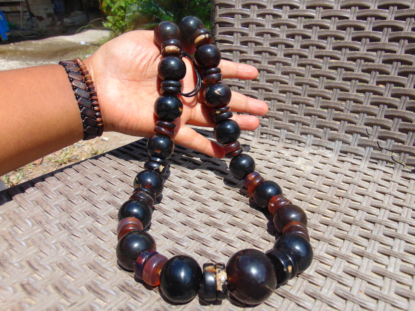 215 gram Small Necklace Beads Indonesian Amber for Healing 26NE5