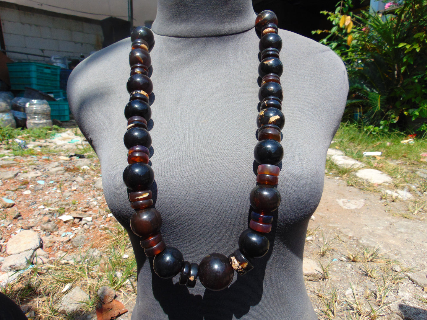 215 gram Small Necklace Beads Indonesian Amber for Healing 26NE5