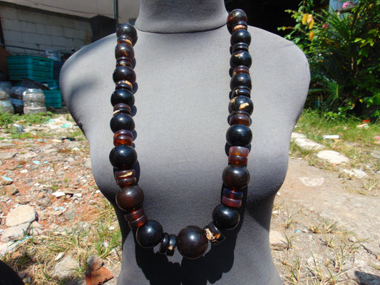 215 gram Small Necklace Beads Indonesian Amber for Healing 26NE5