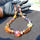 50 gram Small Beads Combination Necklace Indonesian Blue Amber for Healing NEC3