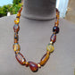 50 gram Small Beads Combination Necklace Indonesian Blue Amber for Healing NEC3