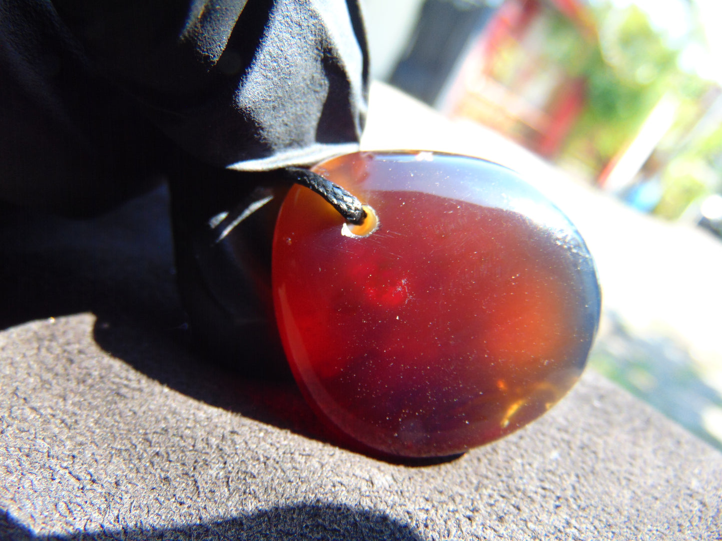 13 gr Pendant Indonesian Blue Amber for Healing P513