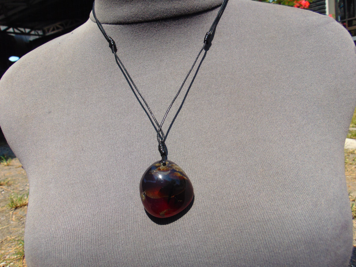 13 gr Pendant Indonesian Blue Amber for Healing P513
