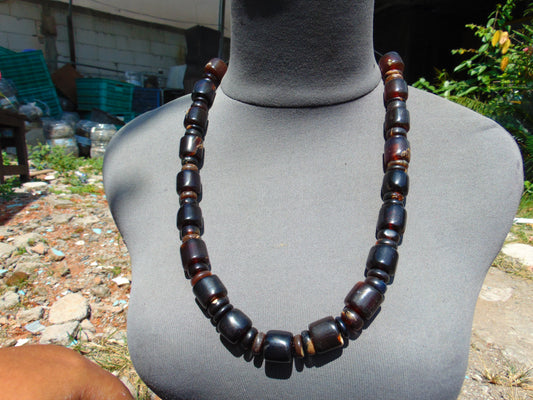 88 gr Small Necklace beads Indonesian red Amber for Healing 26NE8
