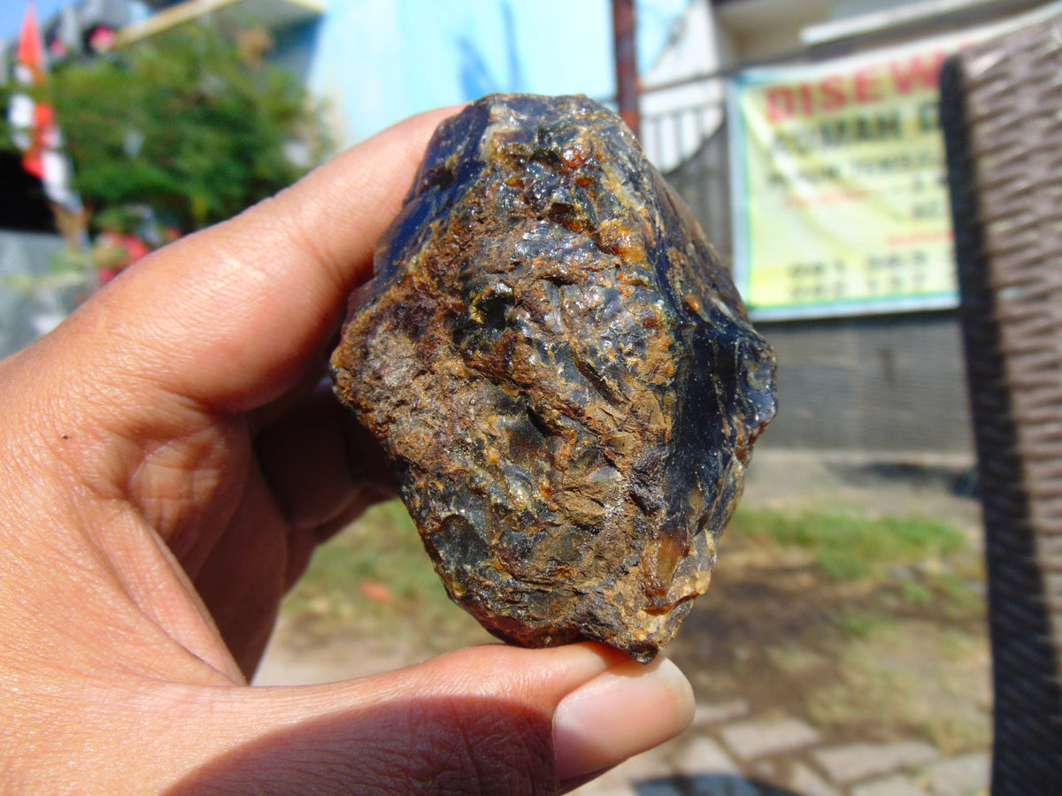 69 gram Rough Raw Indonesian Blue Amber for Healing 26MRB3