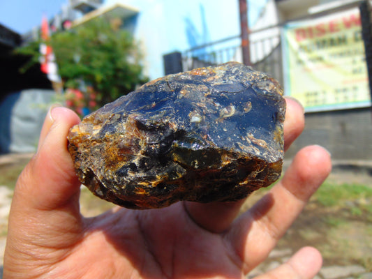 69 gram Rough Raw Indonesian Blue Amber for Healing 26MRB3