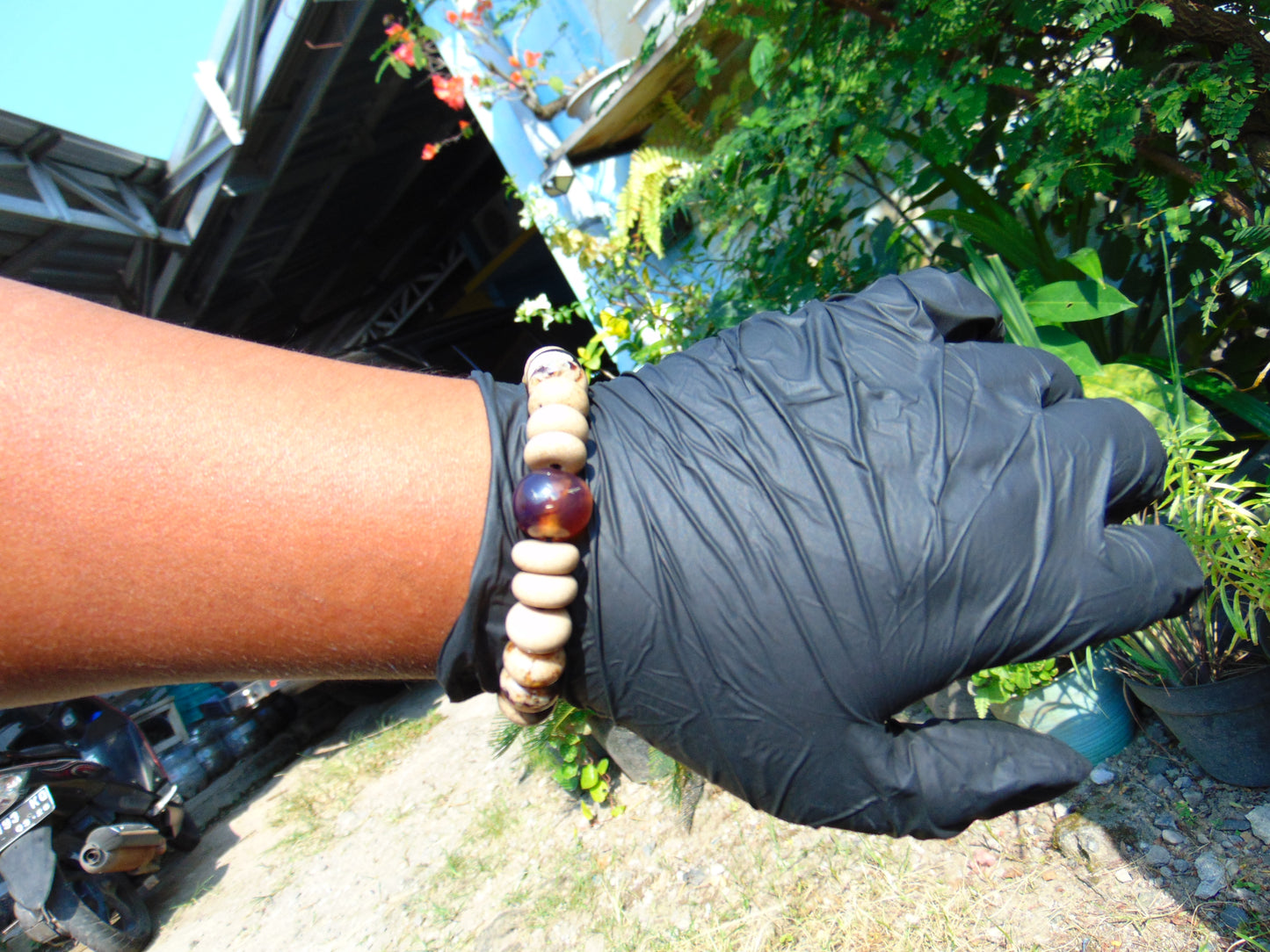 8 Gram 35 small Beads Tasbih Rosary Bracelet Indonesian White Amber for Healing FR51