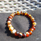 11 Gram 29 small Beads Tasbih Rosary Bracelet Indonesian White Amber for Healing BT23