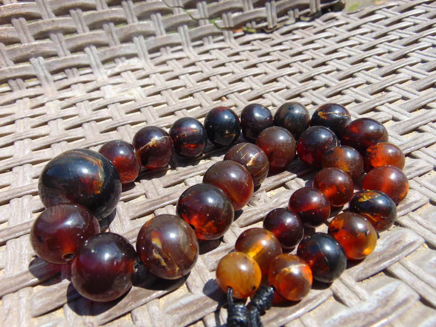 63 gram Small Necklace Beads Indonesian Amber for Healing 26NE14