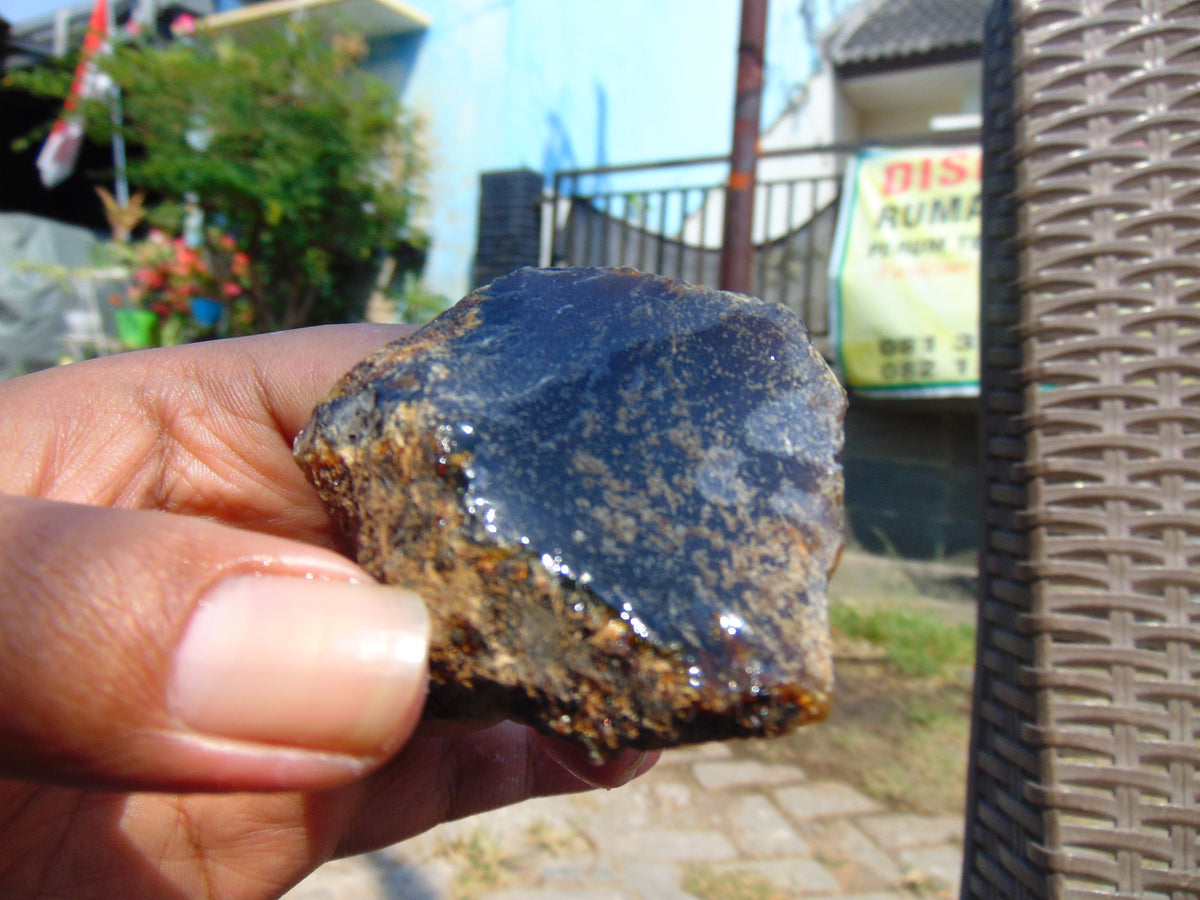 37 gram Rough Raw Indonesian Blue Amber for Healing 26MRB7