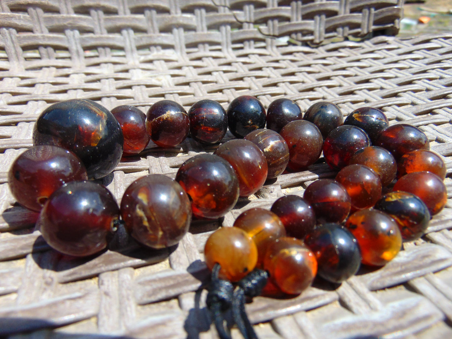 63 gram Small Necklace Beads Indonesian Amber for Healing 26NE14