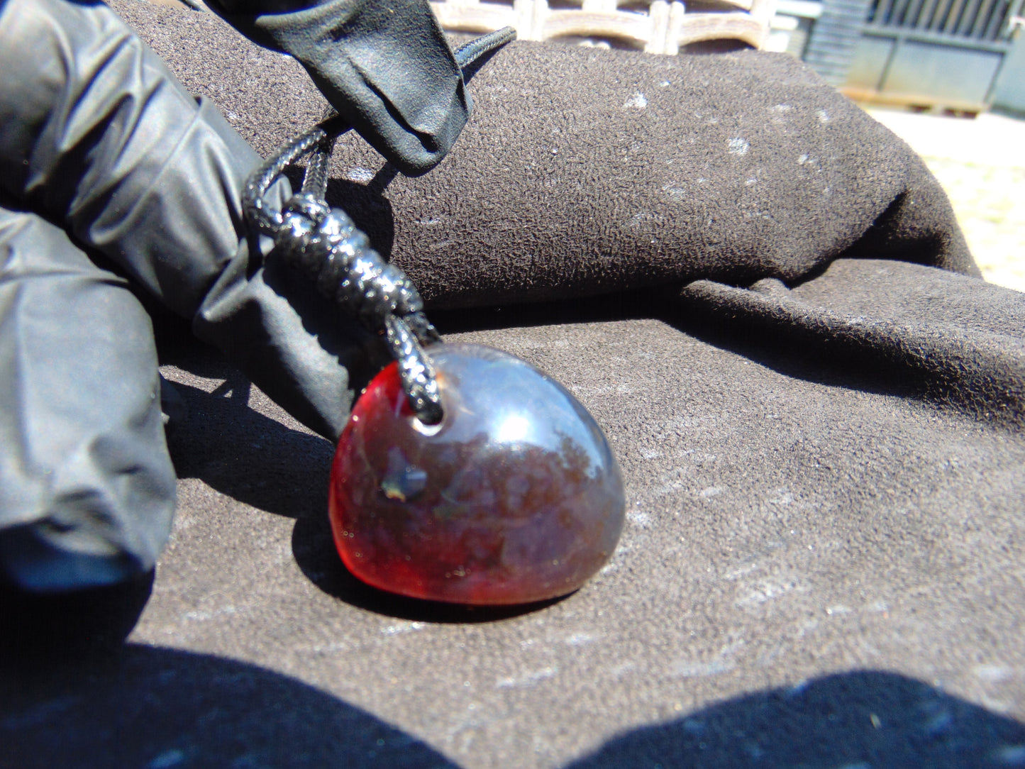 14 gr  Pendant Indonesian Blue Amber for Healing P515