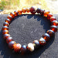 10 Gram 28 small Beads Tasbih Bracelet Indonesian Red White Amber for Healing BT22