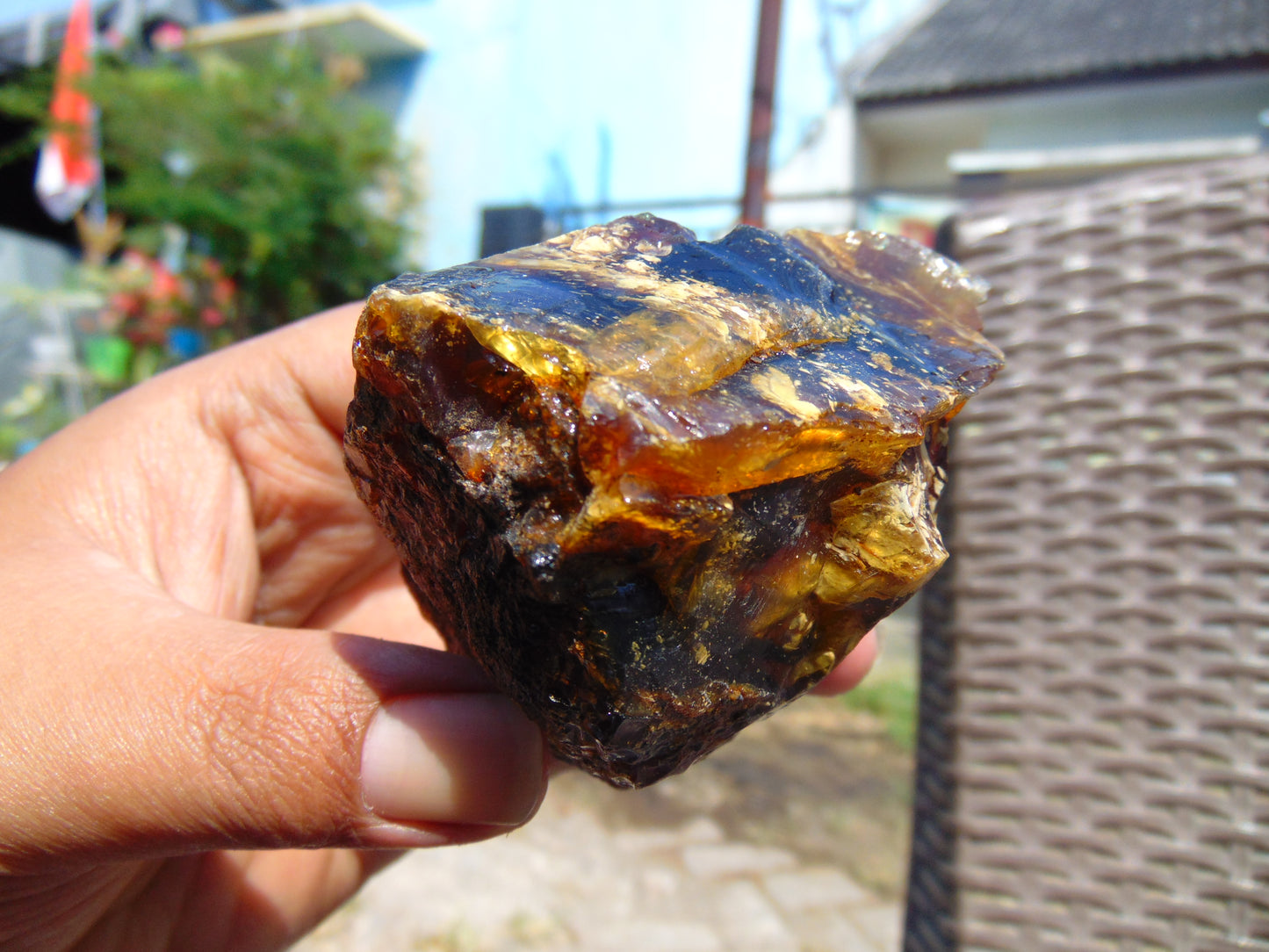 81 gram Rough Raw Indonesian Blue Amber for Healing 26MRB35