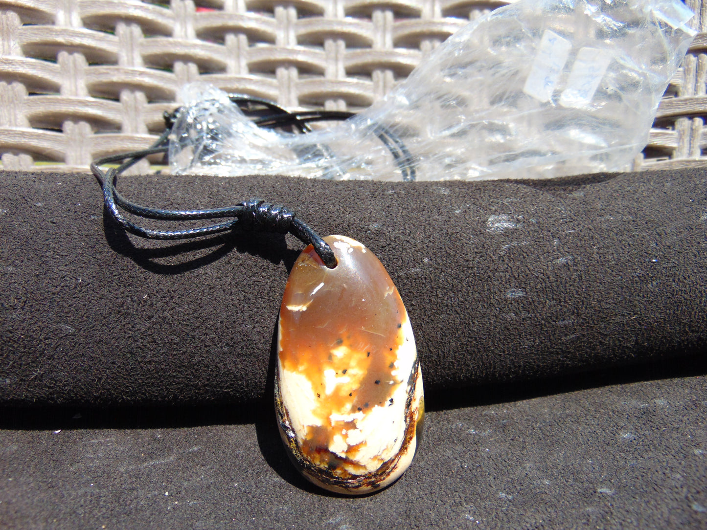 13 gr Teardrop Pendant Indonesian Amber for Healing A12
