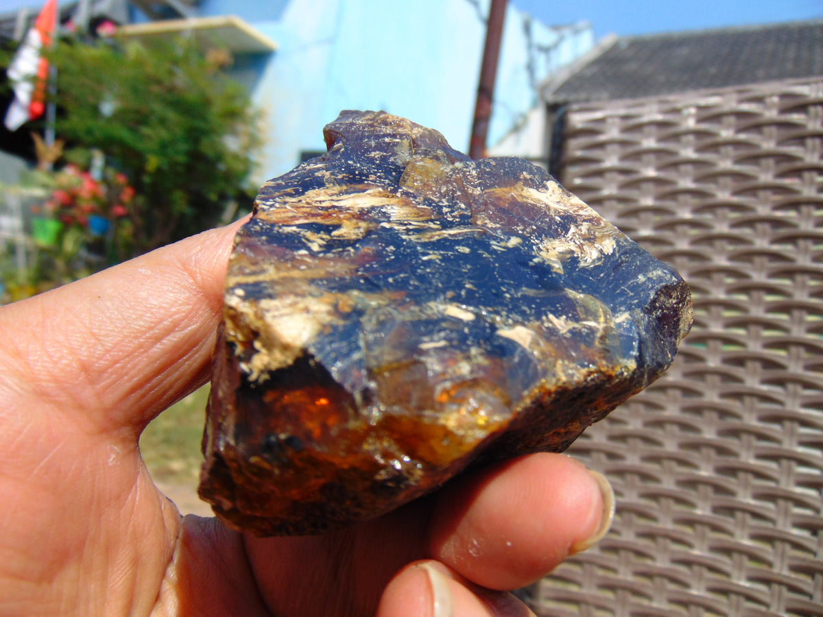 81 gram Rough Raw Indonesian Blue Amber for Healing 26MRB35