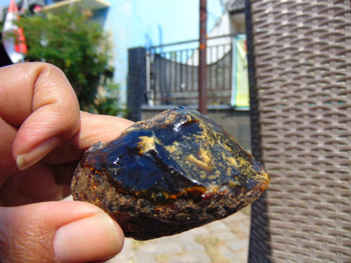 38 gram Rough Raw Indonesian Blue Amber for Healing 26MRB8