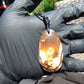 13 gr Teardrop Pendant Indonesian Amber for Healing A12