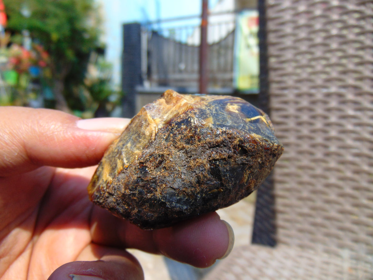 38 gram Rough Raw Indonesian Blue Amber for Healing 26MRB8