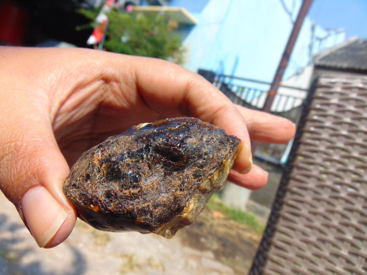 38 gram Rough Raw Indonesian Blue Amber for Healing 26MRB8