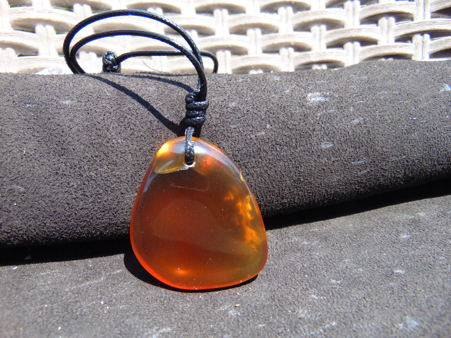 13.25 gram Pendant Indonesian Crystal Amber for Healing N72