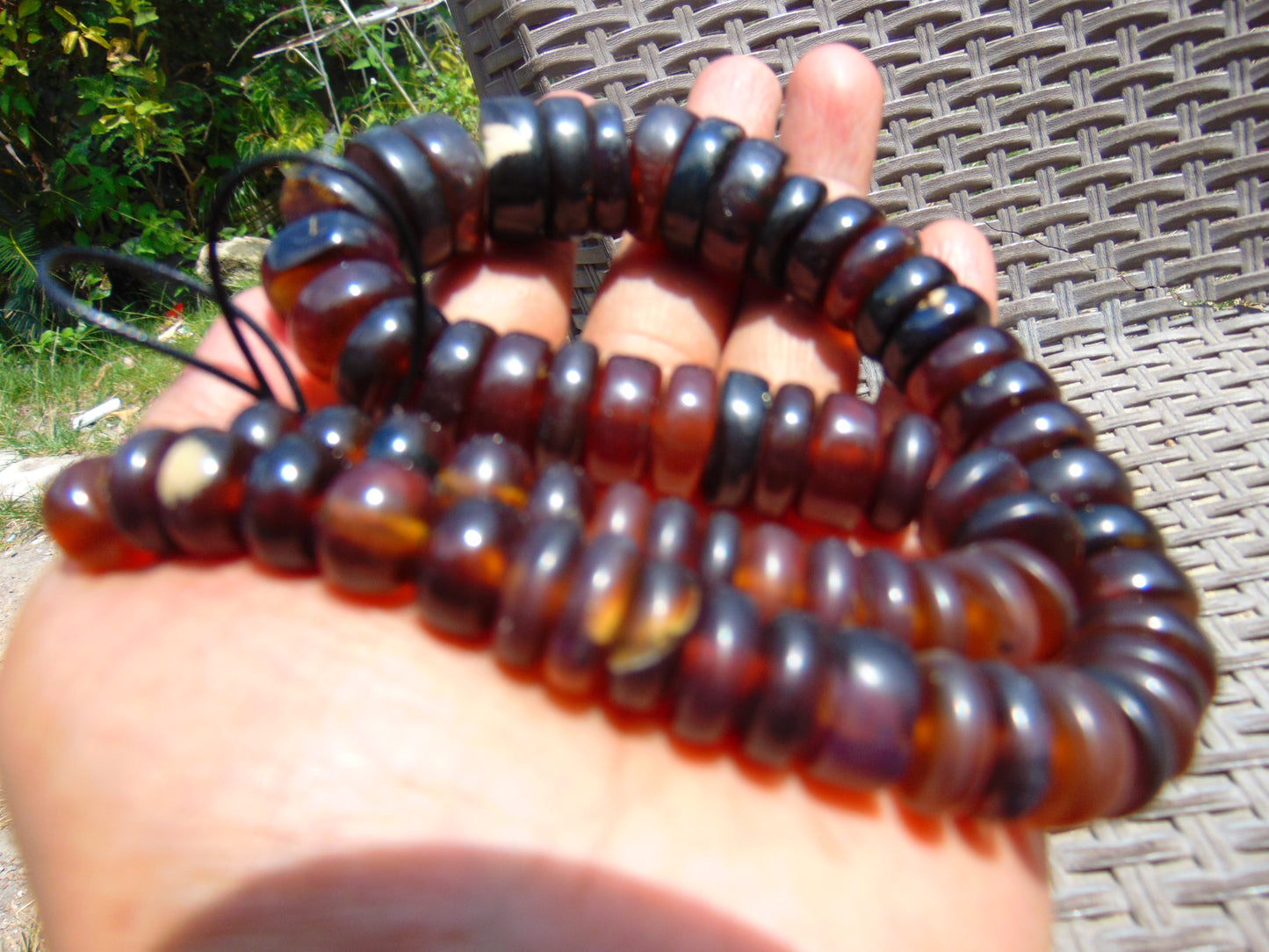 67 gram Small Necklace 68 Beads Indonesian Amber for Healing 26NE29