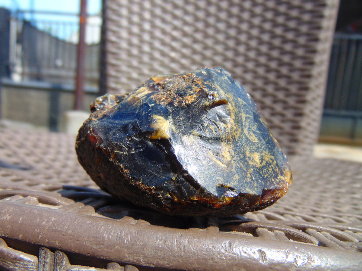 38 gram Rough Raw Indonesian Blue Amber for Healing 26MRB8