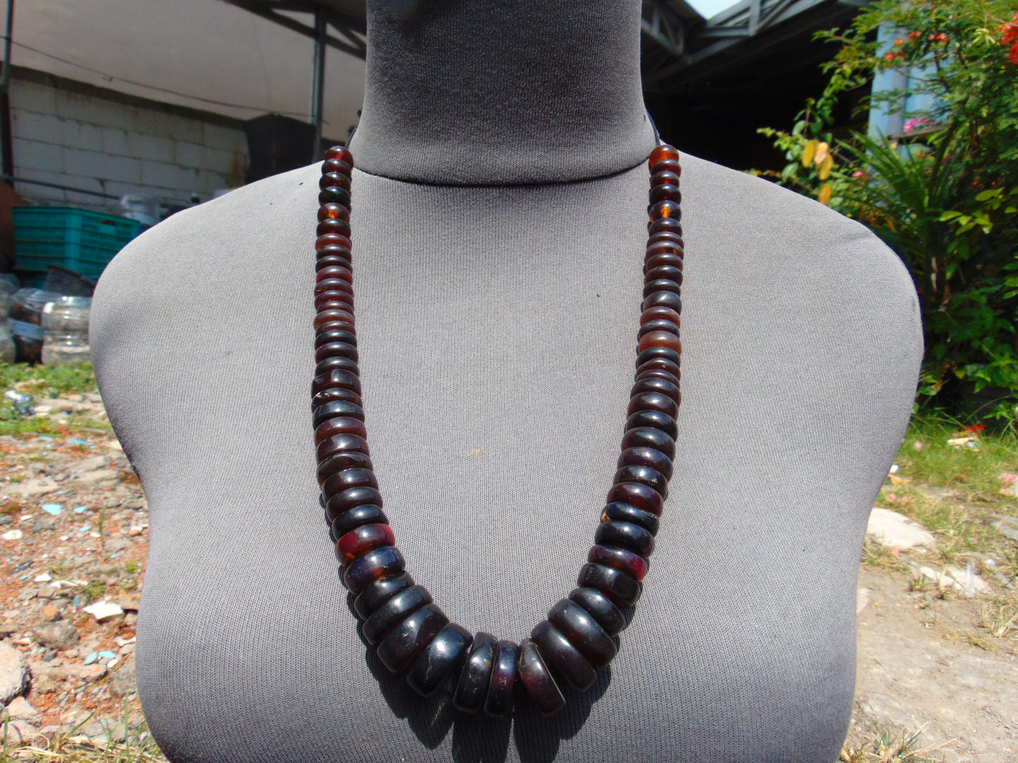 67 gram Small Necklace 68 Beads Indonesian Amber for Healing 26NE29