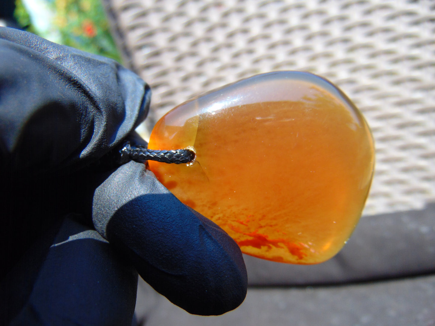 13.25 gr  Pendant Indonesian Blue Amber for Healing N72