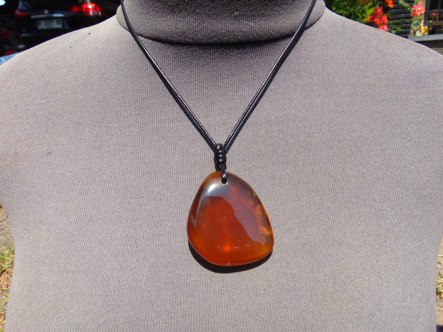 13.25 gr  Pendant Indonesian Blue Amber for Healing N72