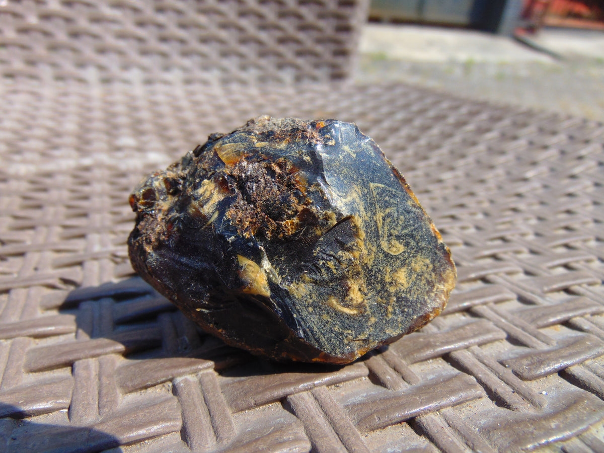 38 gram Rough Raw Indonesian Blue Amber for Healing 26MRB8
