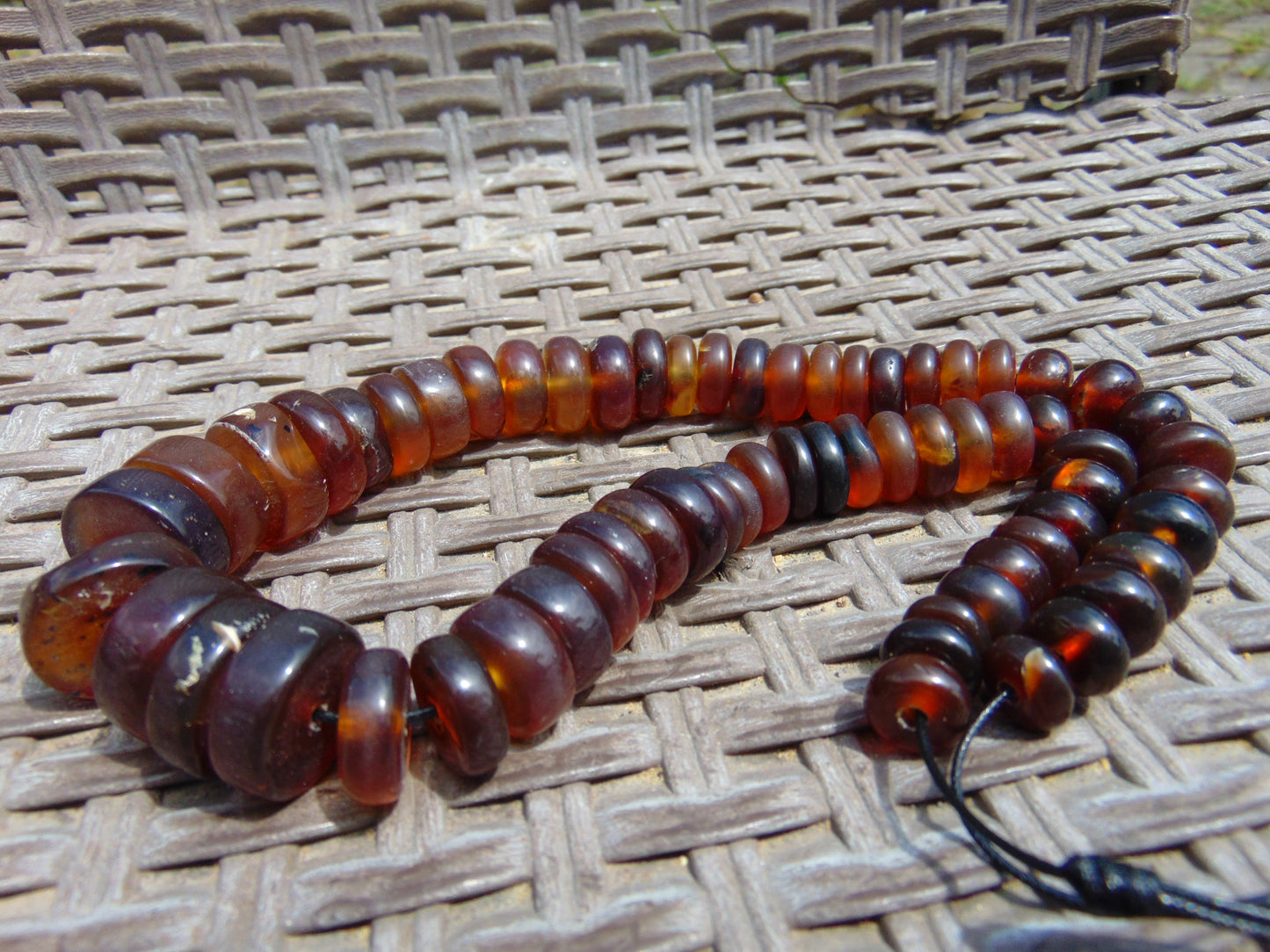 64 gram Small Necklace Beads Indonesian Amber for Healing 26NE16