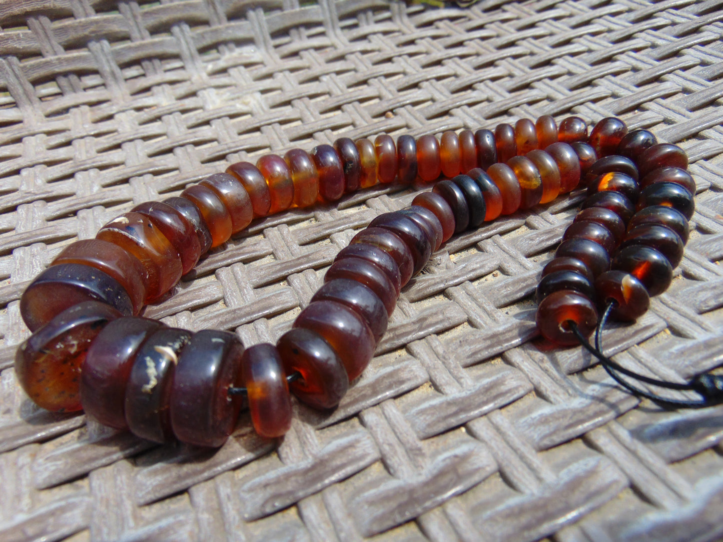 64 gram Small Necklace Beads Indonesian Amber for Healing 26NE16