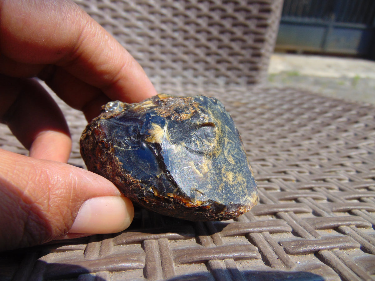 38 gram Rough Raw Indonesian Blue Amber for Healing 26MRB8