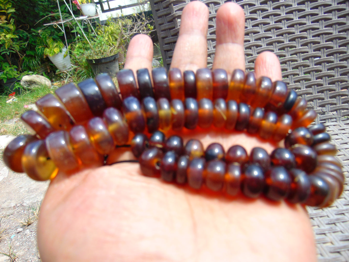 64 gram Small Necklace Beads Indonesian Amber for Healing 26NE16