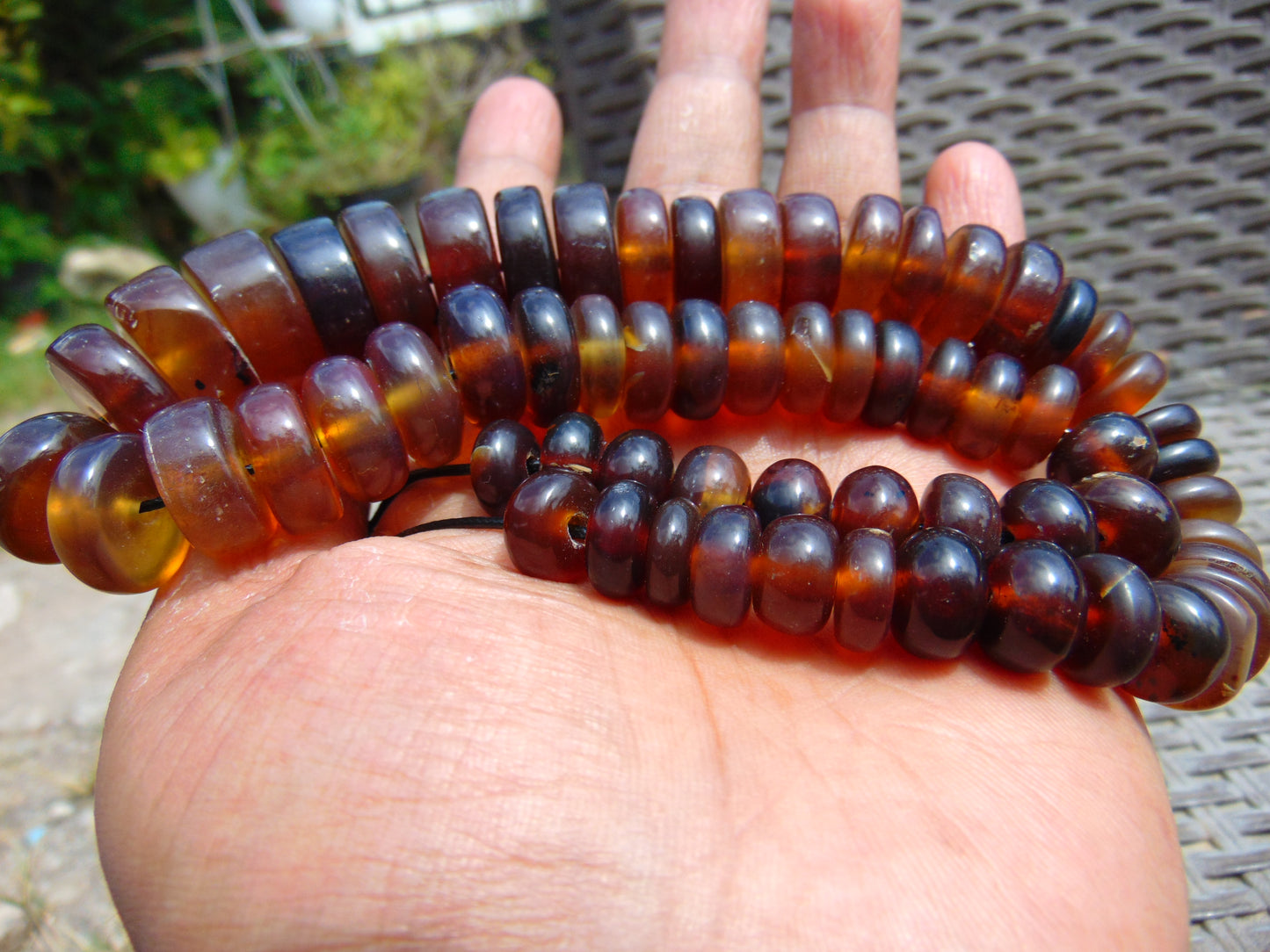 64 gram Small Necklace Beads Indonesian Amber for Healing 26NE16