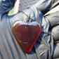 9 gr Heart Pendant Indonesian Red Amber for Healing 26Y133