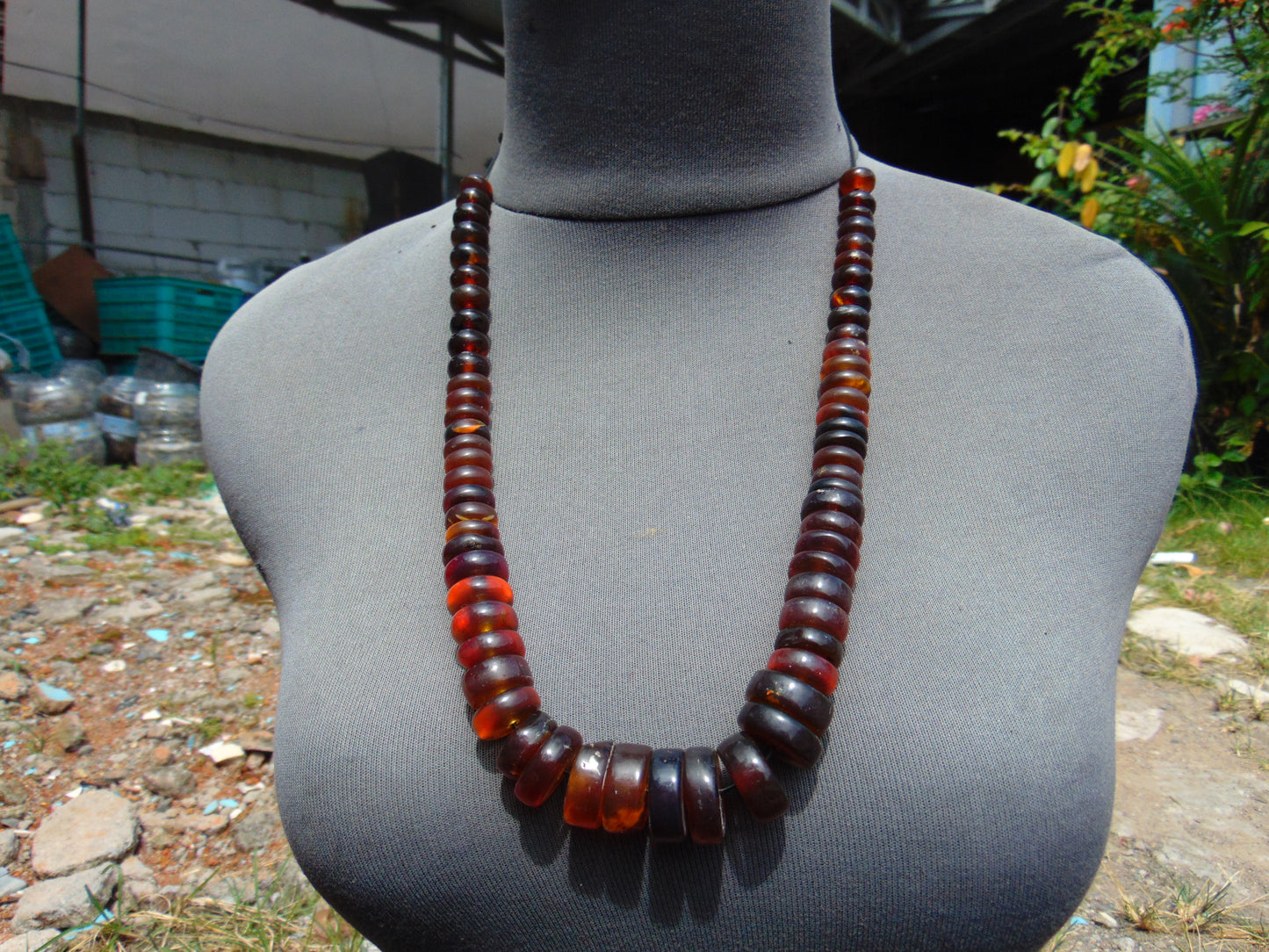 64 gram Small Necklace Beads Indonesian Amber for Healing 26NE16
