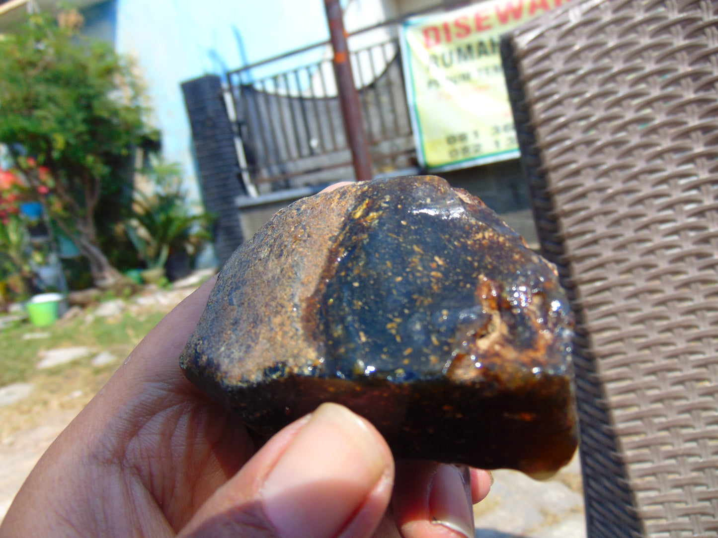 44 gram Rough Raw Indonesian Blue Amber for Healing 26MRB12