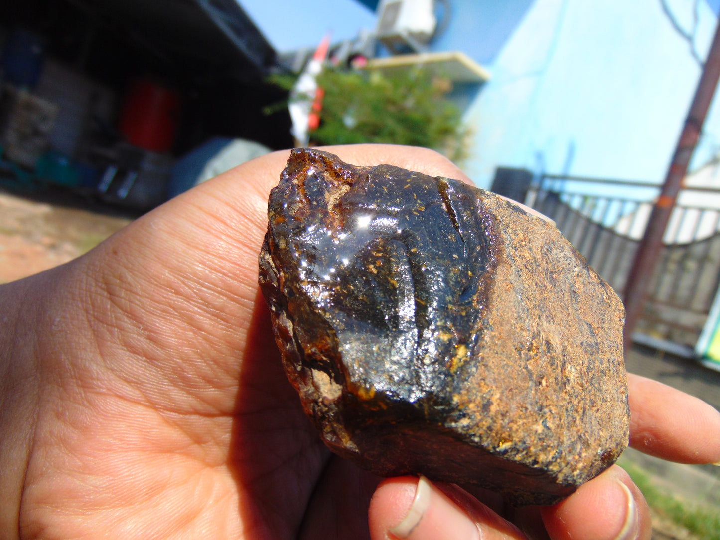 44 gram Rough Raw Indonesian Blue Amber for Healing 26MRB12