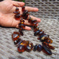 76 gram Small Necklace Beads Indonesian Blue Amber for Healing 26NE24